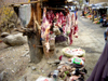 Meat Hanging in Street